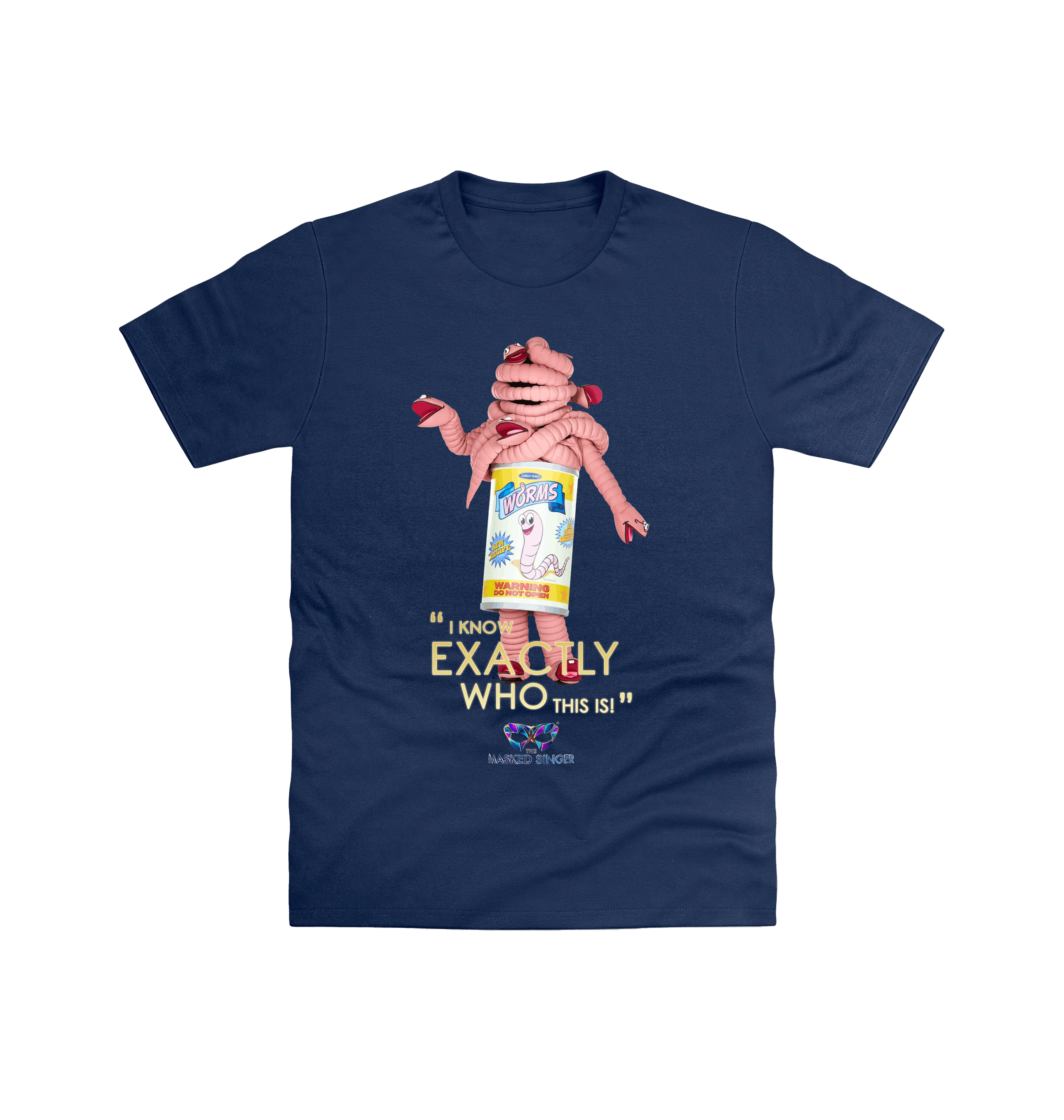 Navy Printed T-shirt Front